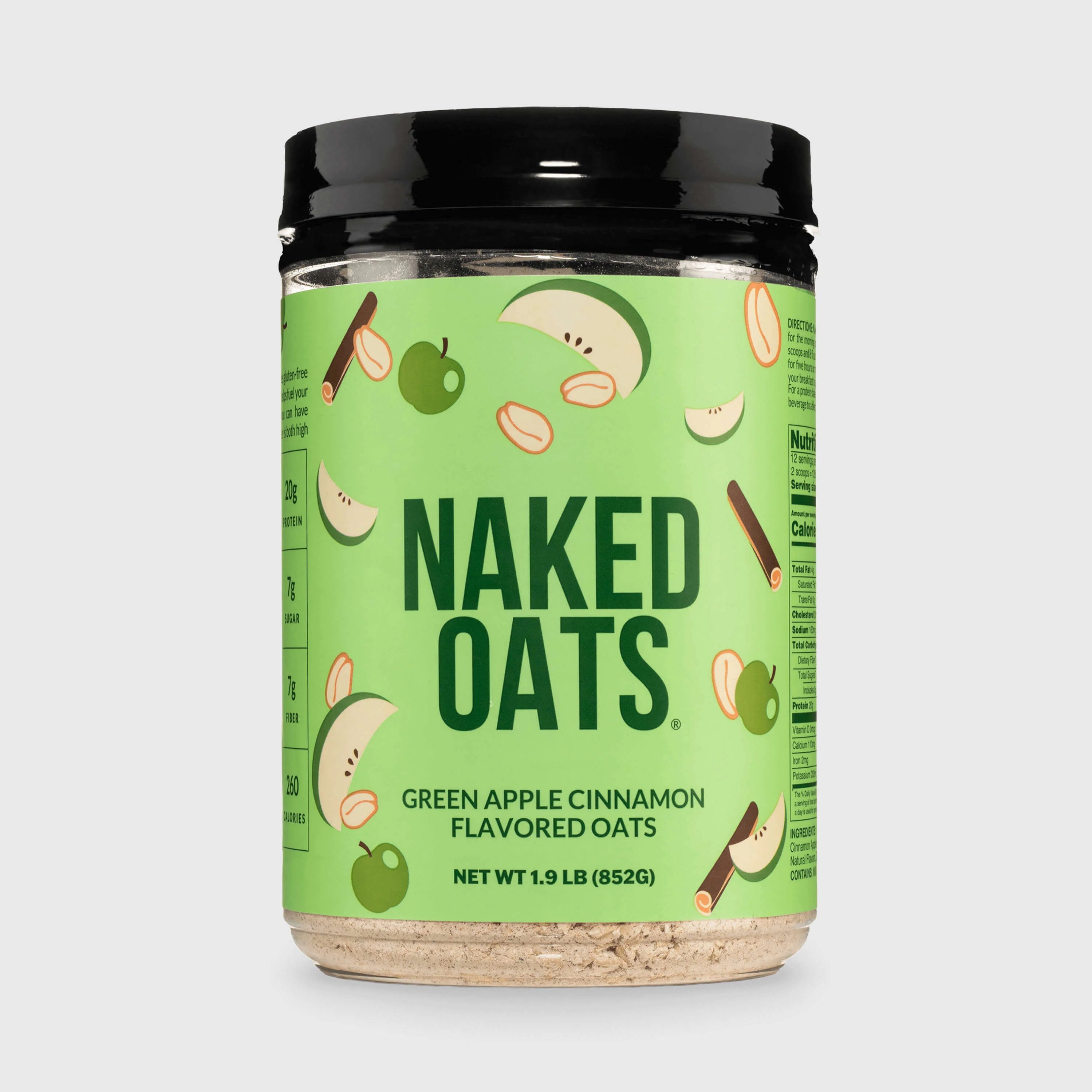 Green Apple Cinnamon Protein Oats | Naked Oats