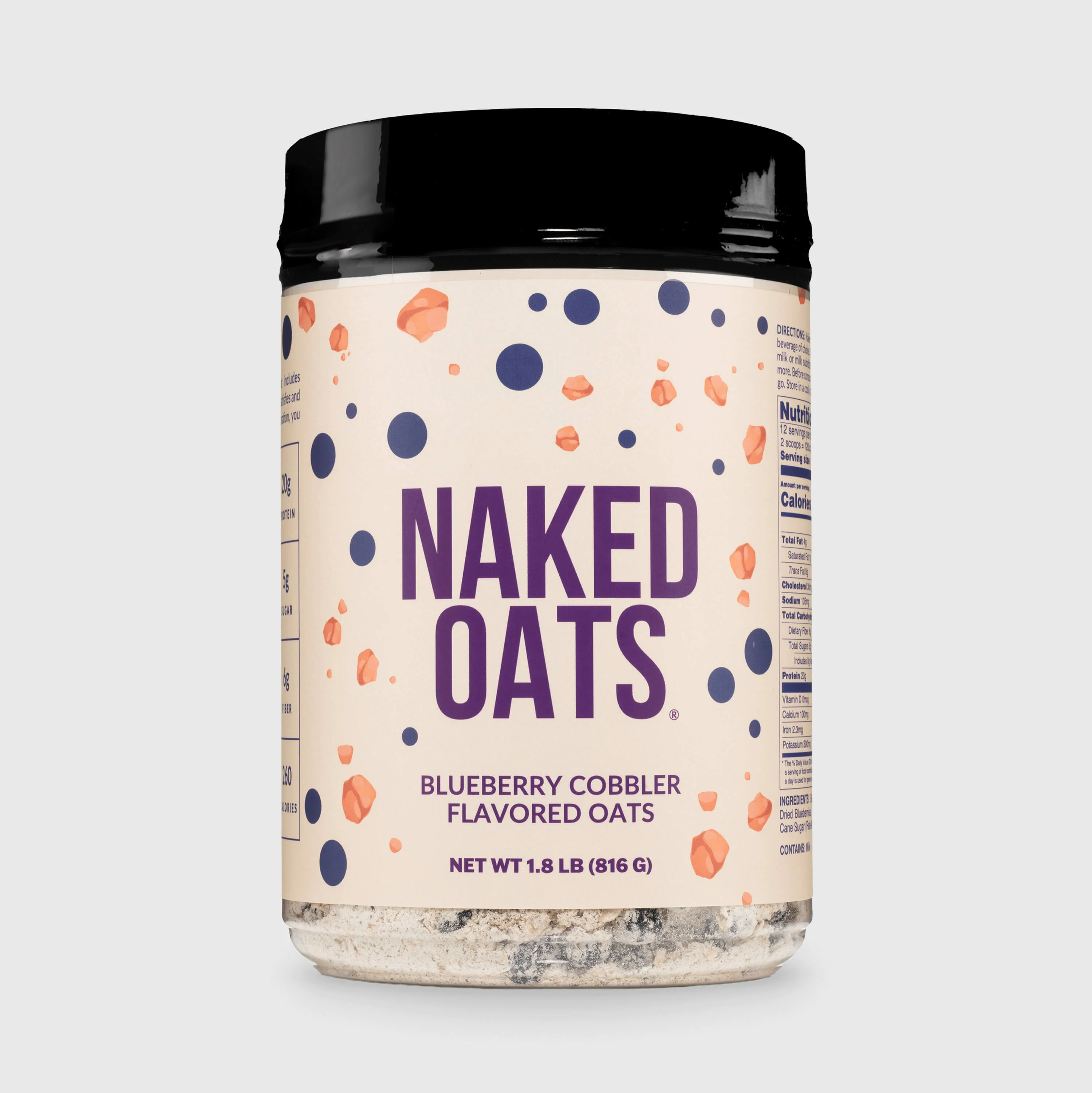 Blueberry Cobbler Protein Oats | Naked Oats
