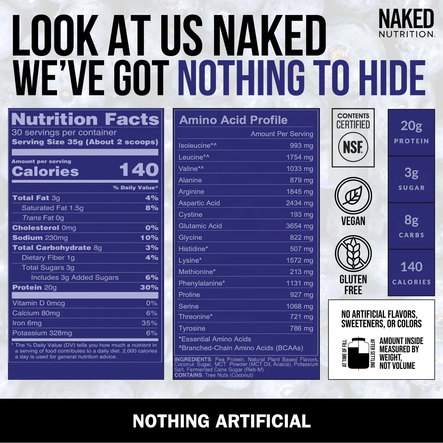 Blueberry Muffin Protein Shake | Naked Shake - 30 Servings - Image 4