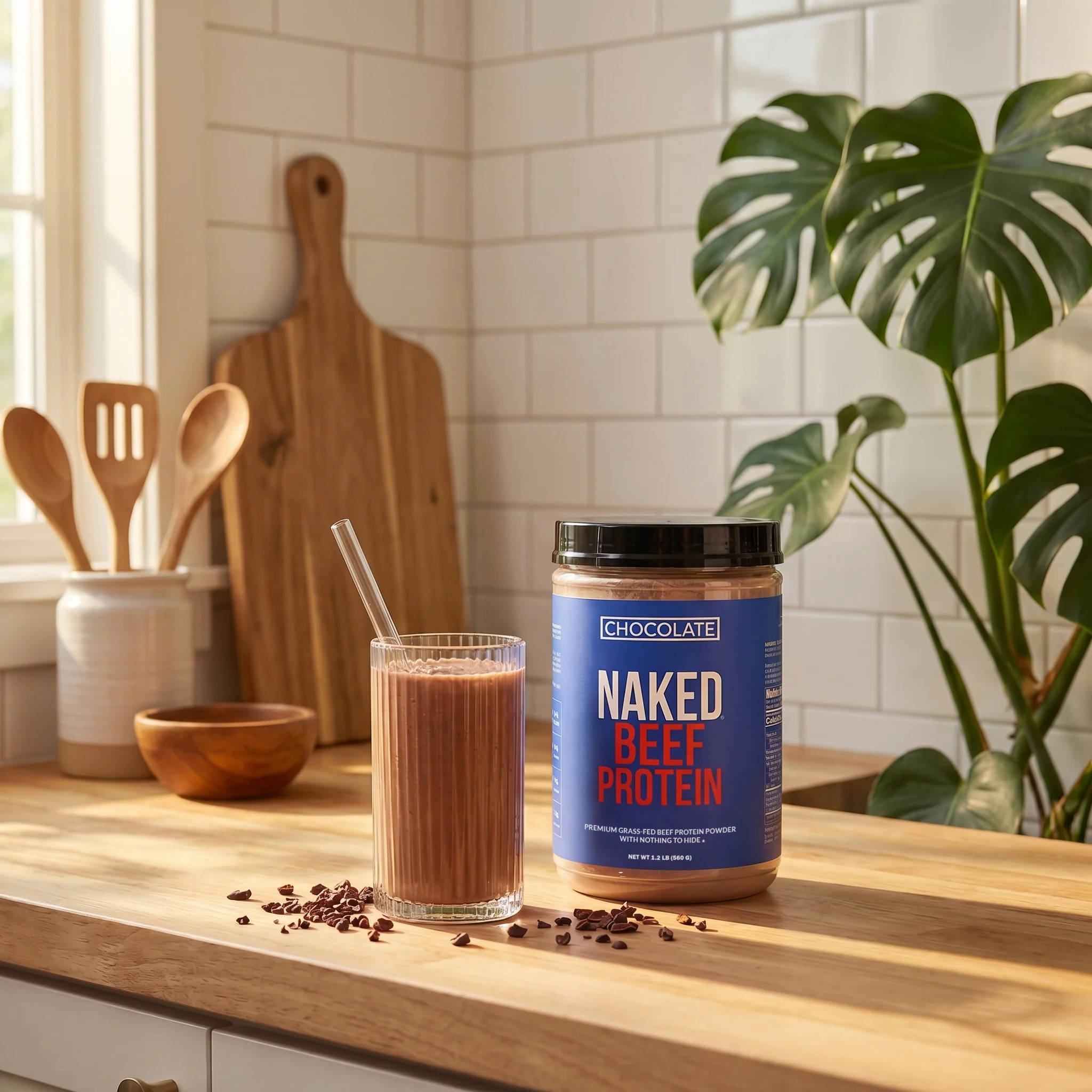 Chocolate Beef Protein Powder | Naked Chocolate Beef Protein - 1.2LB - Image 4