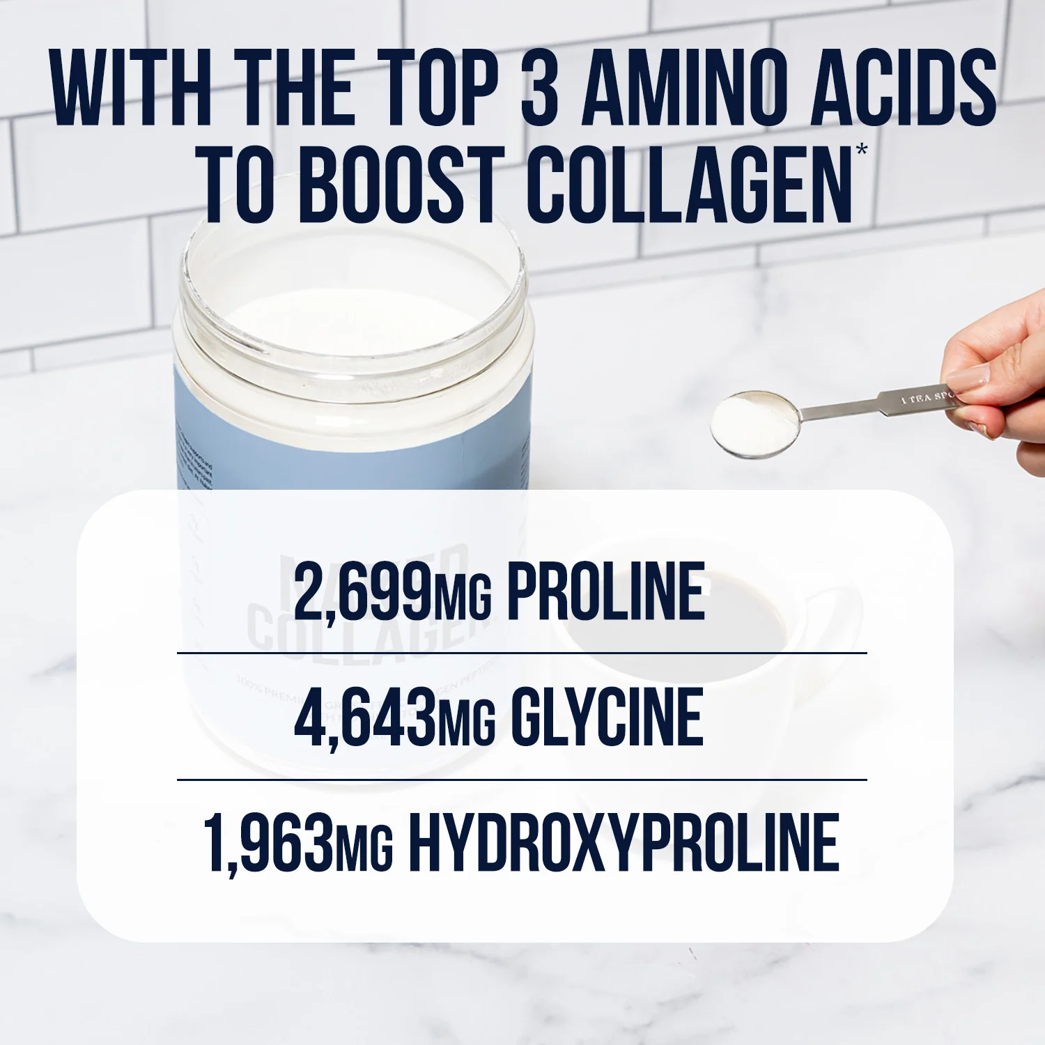 Chocolate Collagen Peptides Powder | Naked Collagen - 1.3 LB - Image 4