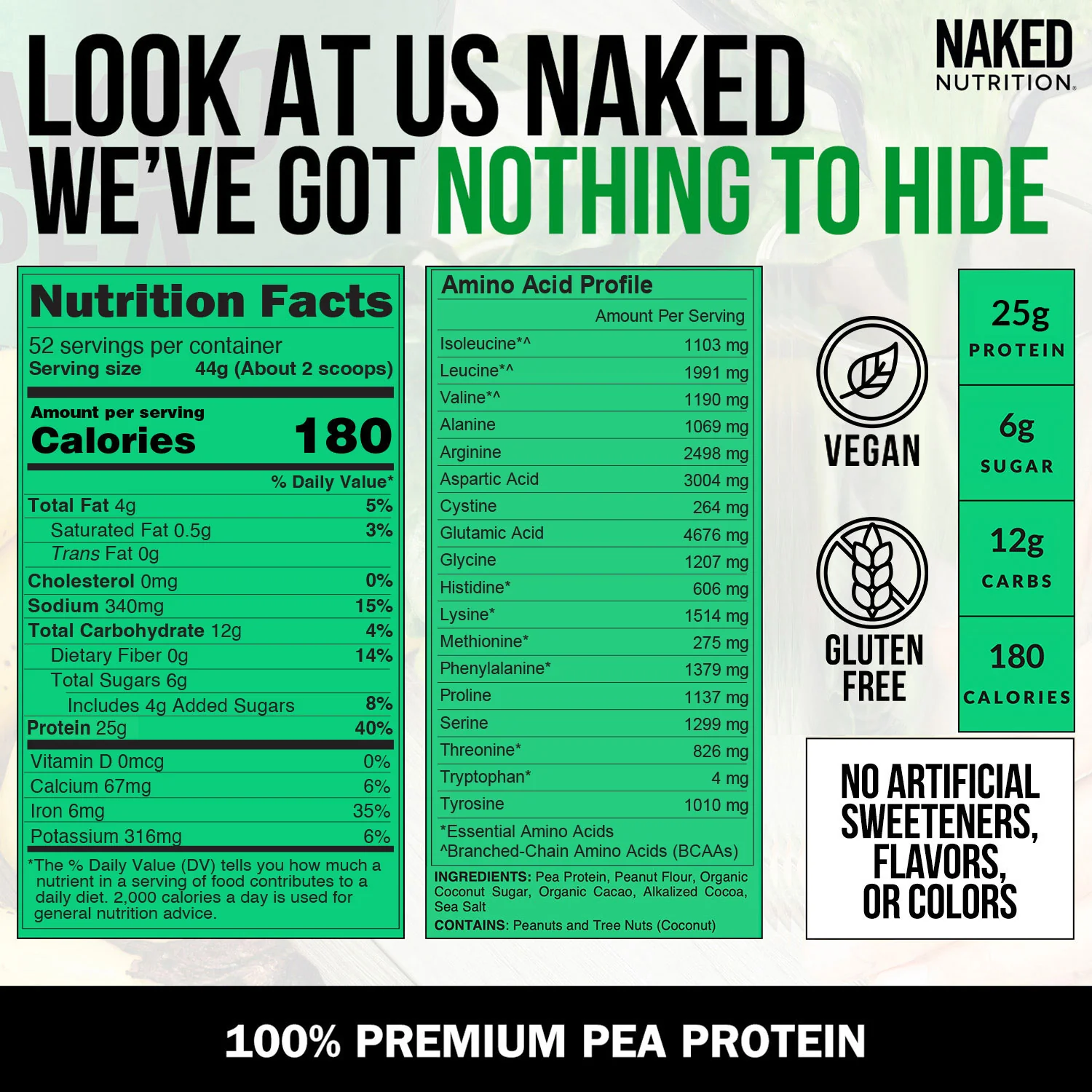 Chocolate Peanut Butter Pea Protein Powder | Naked Pea - 5LB - Image 4