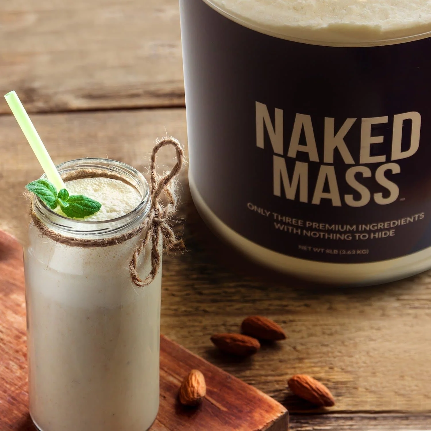 Chocolate Mass Gainer Protein Supplement | Naked Chocolate Mass - 8LB - Image 8