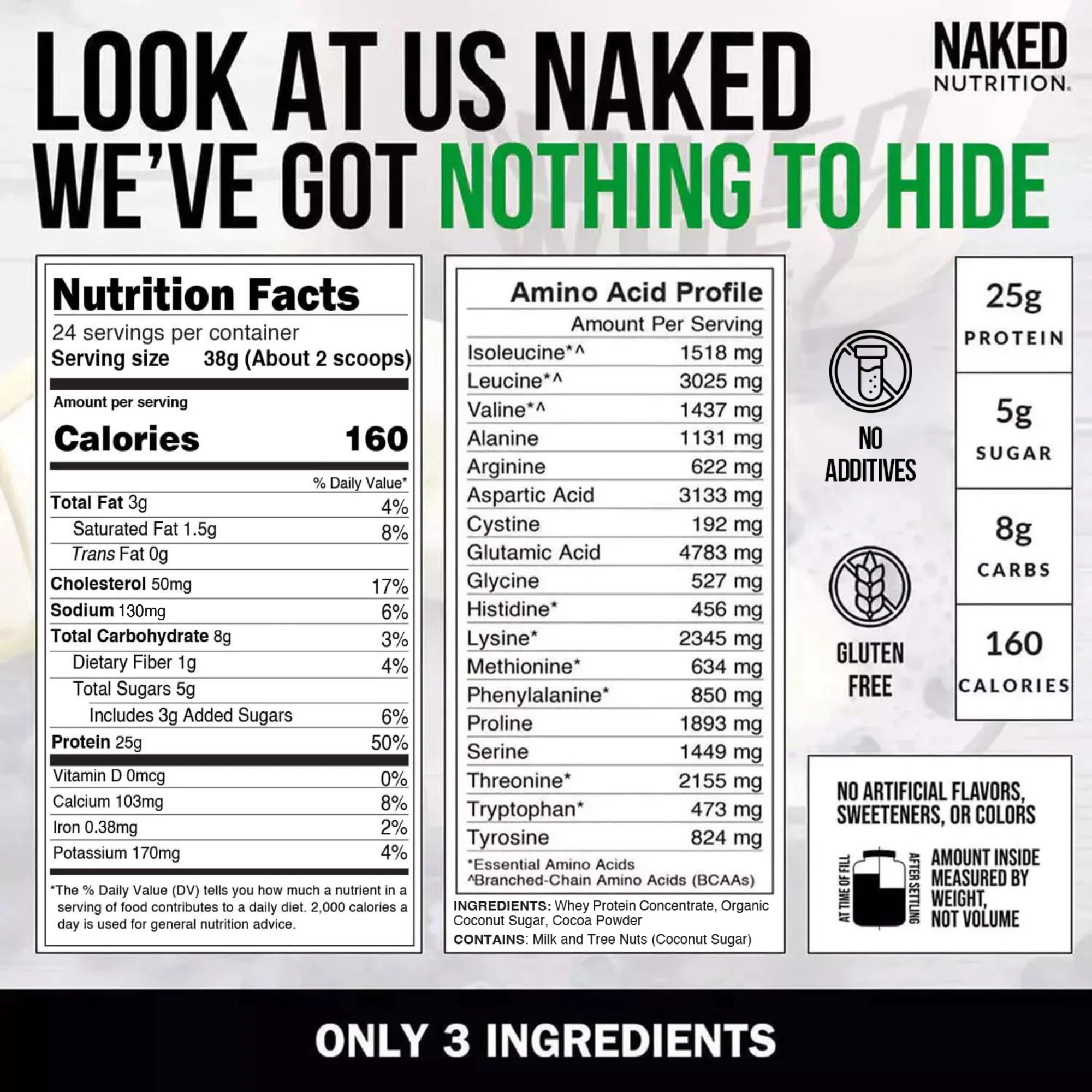Chocolate Whey Protein Powder | Naked Chocolate Whey - 2LB - Image 5