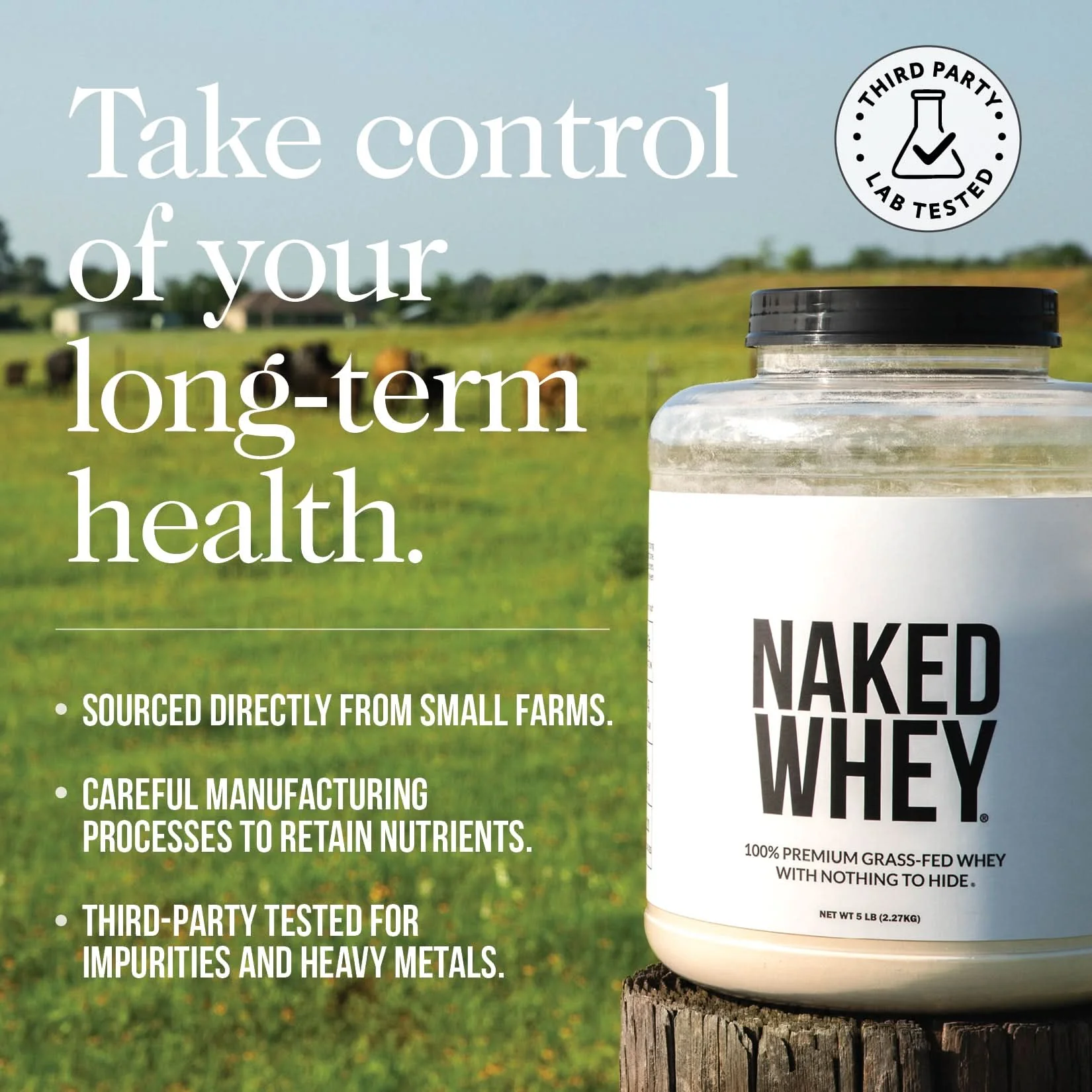 Chocolate Whey Protein Powder | Naked Chocolate Whey - 5LB - Image 6