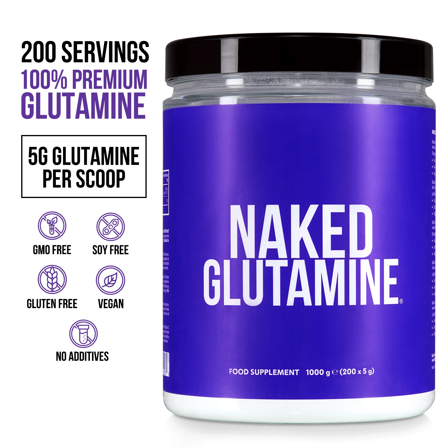 Glutamine Powder | Naked Glutamine - 1000g - Image 3