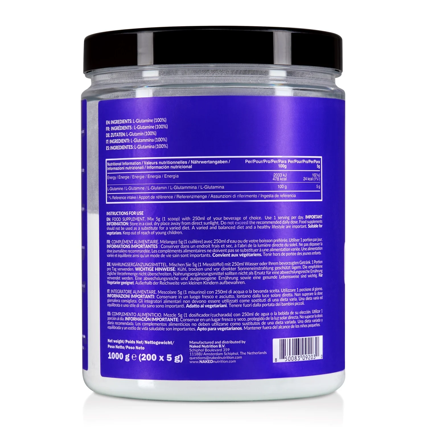 Glutamine Powder | Naked Glutamine - 1000g - Image 5
