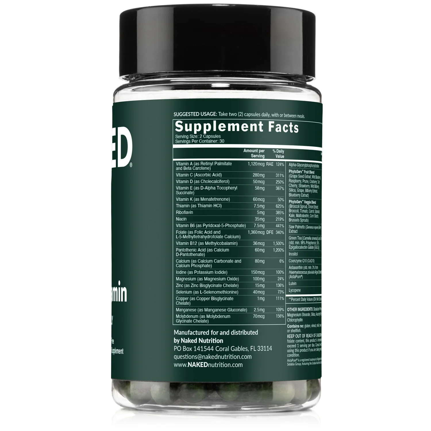 Multivitamin for Men | Naked Men's Multi - 60 Capsules - Image 7