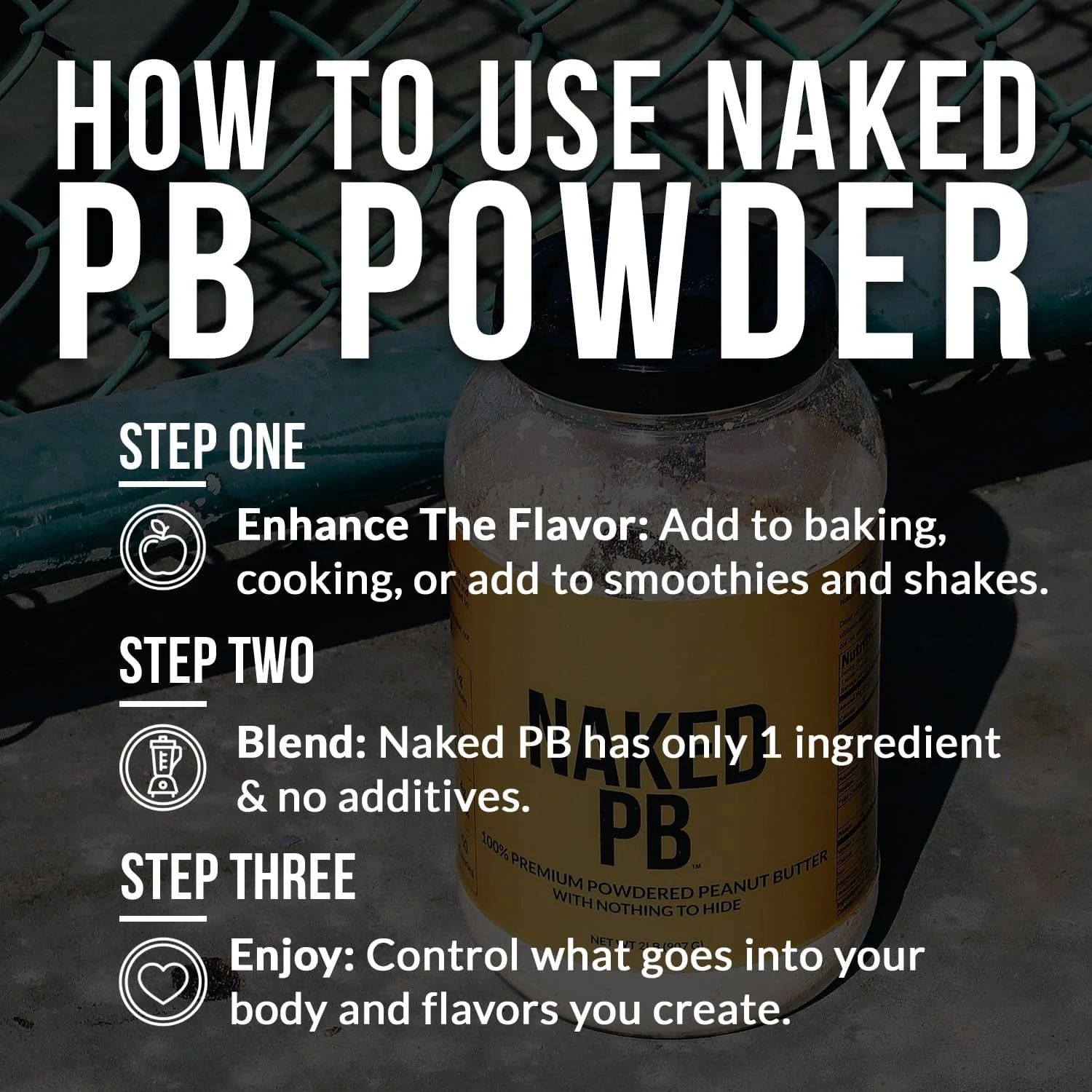 Organic Powdered Peanut Butter | Organic Naked PB - 1.5LB - Image 5