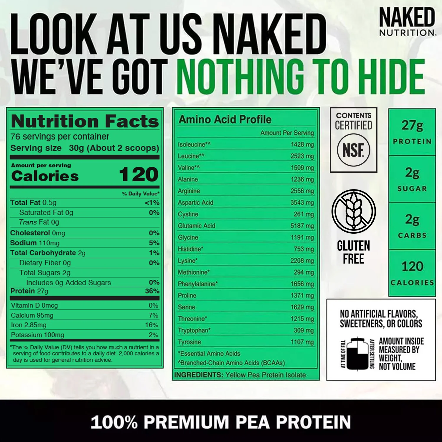 Pea Protein Powder | Naked Pea - 5LB - Image 4