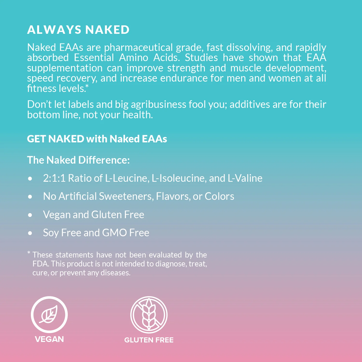 Strawberry Lemonade Essential Amino Acids Supplement | Naked EAAs - 26 Servings - Image 2