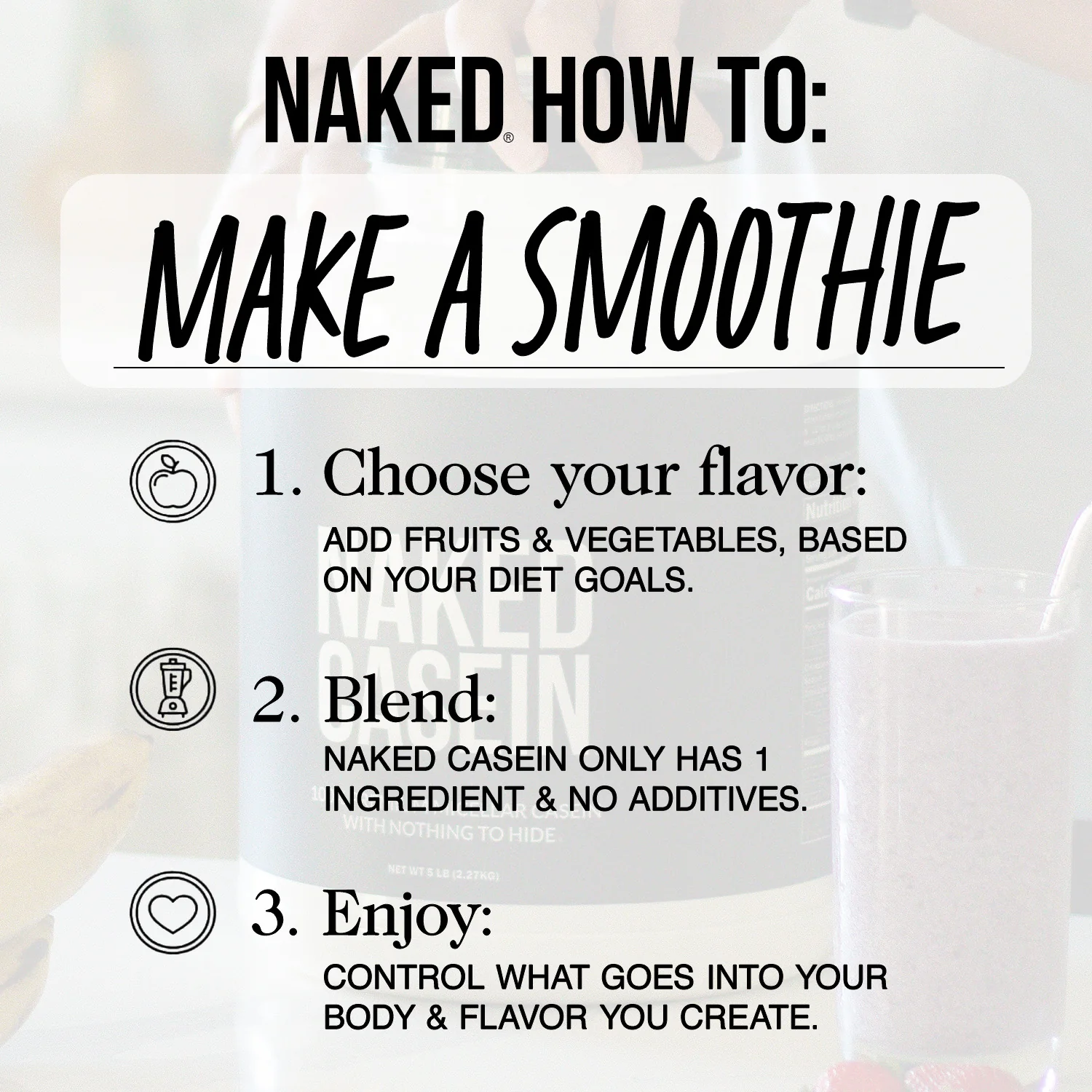 Vanilla Casein Protein Powder | Naked Vanilla Casein - 5LB - Image 6