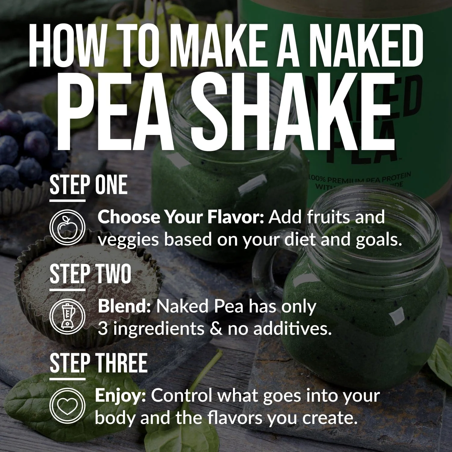 Vanilla Pea Protein Powder | Naked Vanilla Pea - 5LB - Image 6