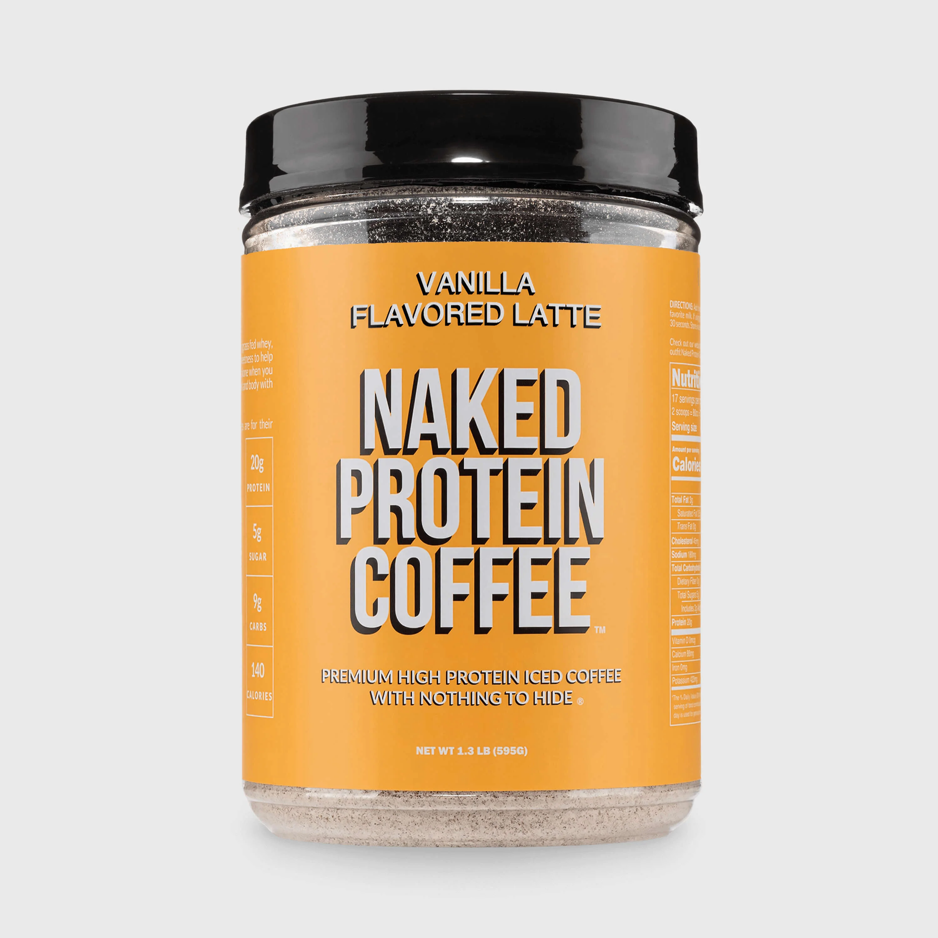 Vanilla Latte Protein Iced Coffee | Naked Protein Coffee - 17 Servings